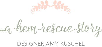 amy kuschel Wedding Dress Challenging Hem and Blanching Process
